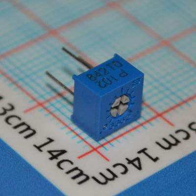 3362P-1-102LF ट्रिमपॉट 1kΩ 10-टर्न प्रेसिजन पोटेंशियोमीटर ±10% टॉलरेंस थ्रू-होल माउंट सरमेट एलिमेंट विश्वसनीय समायोज्यता अंशांकन और सर्किट ट्यूनिंग के लिए आदर्श