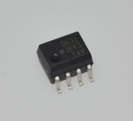 अल्ट्रा कॉम्पैक्ट एचसीपीएल-0631-500ई हाई सीएमआर 3.5kV/μs 10kV/μs आइसोलेशन 1mA कम करंट हाई टेम्प 110°C 5kV आइसोलेशन हाई स्पीड 1MBd वाइड वीसीसी 2.7-5.5V SOIC-8 पैकेज