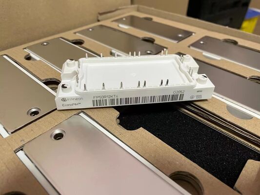 FP50R12KT4 1200V 50A PIM IGBT मॉड्यूल TRENCHSTOPTM IGBT4 कम स्विचिंग हानि एकीकृत रेक्टिफायर और ब्रेक कॉपर बेसप्लेट एनटीसी मोटर ड्राइव और एचवीएसी के लिए उच्च स्विचिंग आवृत्ति