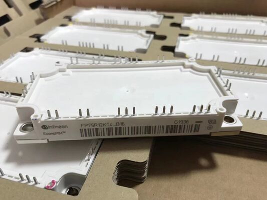 FP75R12KT4 B16 1200V 150A पीआईएम आईजीबीटी मॉड्यूल ट्रेंच फील्ड स्टॉप कम वीसीई (sat) 2.25V एकीकृत सुधारक और एनटीसी कॉपर बेसप्लेट 150 °C ऑपरेशन मोटर ड्राइव और यूपीएस के लिए