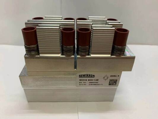 SKKQ800/14E 1400V 800A सिंगल थाइरिस्टोर मॉड्यूल फास्ट स्विचिंग लो वीएफ 1.37V 12kA सर्ज अलएन सिरेमिक बेस प्रेशर संपर्क एम्पलीफायर गेट यूएल सॉफ्ट स्टार्टर और इनवर्टर के लिए प्रमाणित