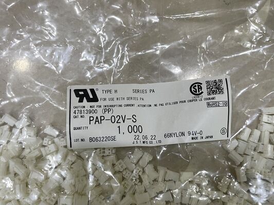 PAP-02V-S 2 स्थिति 2.0 मिमी पिच कनेक्टर हाउसिंग पीए सीरीज़ रिसेप्टेकल क्रिम टर्मिनेशन पॉजिटिव लॉक कॉम्पैक्ट 3 ए रेटिंग 100V एसी के लिए वायर-टू-बोर्ड और उच्च घनत्व अनुप्रयोगों के लिए