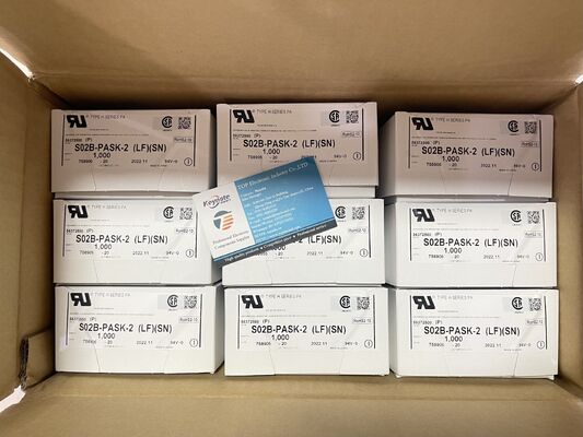 एस02बी-पीएएसके-2 2 पोजीशन 2.0 मिमी पिच हेडर पीए सीरीज टॉप एंट्री थ्रू होल टिन प्लेटिंग 3ए रेटिंग 100वी एसी वायर-टू-बोर्ड और कॉम्पैक्ट इलेक्ट्रॉनिक्स के लिए