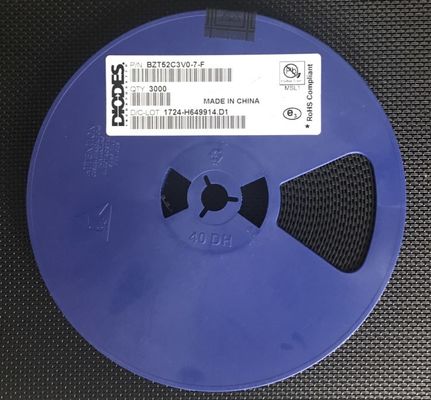 BZT52C3V0-7-F 3.0V ज़ेनर डायोड 500mW पावर ±5% सहिष्णुता SOD-123 लघु पैकेज कम रिसाव वर्तमान कॉम्पैक्ट इलेक्ट्रॉनिक्स में वोल्टेज विनियमन और सुरक्षा के लिए आदर्श