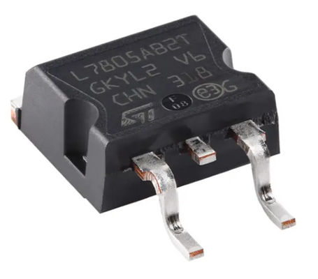 L7805ABD2T-TR 5V 1.5A फिक्स्ड वोल्टेज रेगुलेटर TO-263-3 D2PAK (2 लीड + टैब) TO-263AB पैकेज थर्मल और शॉर्ट सर्किट सुरक्षा ±2% आउटपुट सहिष्णुता -40°C से +125°C रेंज ऑटोमोटिव ग्रेड