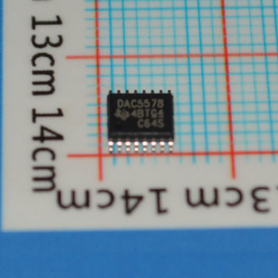 DAC5578SPWR 8-Ch 8-बिट DAC I2C इंटरफ़ेस 2.7-5.5V, कम शक्ति 0.4mA, ±1LSB INL TSSOP-16 -40°C से +105°C