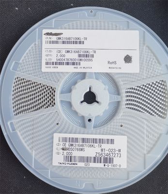 GMK316AB7106KL-TR 10μF 16V MLCC X5R 1206 ± 10% Tol कम ESR -55°C से +85°C AEC-Q200