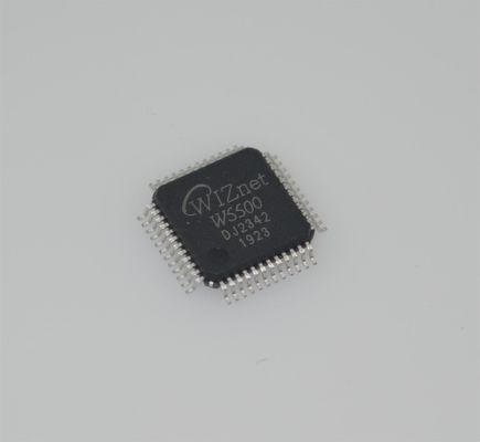 W5500 हार्डवायर्ड TCP/IP चिप SPI इंटरफ़ेस 10/100Mbps ईथरनेट 32KB बफर 3.3V -40°C से +85°C