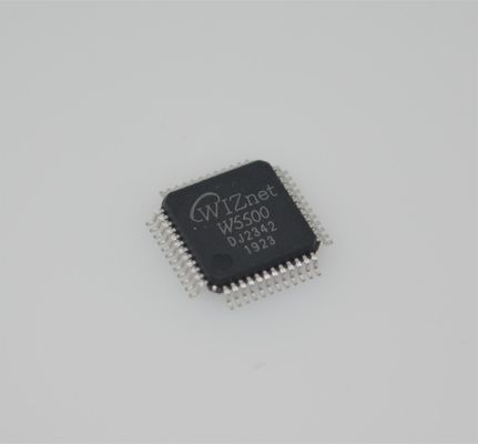 W5500 हार्डवायर्ड TCP/IP चिप SPI इंटरफ़ेस 10/100Mbps ईथरनेट 32KB बफर 3.3V -40°C से +85°C