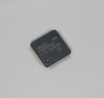 TMS320F28035PAGT 60MHz C2000 MCU 128KB फ्लैश 12-बिट ADC 16 PWM TQFP-64 -40°C से +105°C