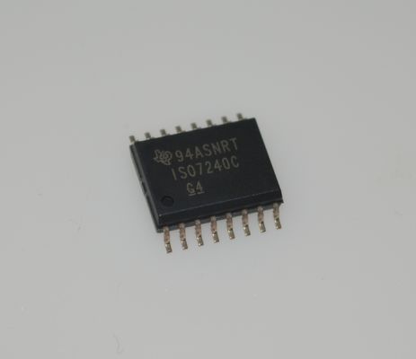 ISO7240CDWR 4-चैनल डिजिटल आइसोलेटर जिसमें 100Mbps की गति, उच्च CMTI (50kV/µs), विस्तृत आपूर्ति रेंज (3V-5.5V), कम बिजली, मजबूत ESD सुरक्षा और SOIC-16 पैकेज है