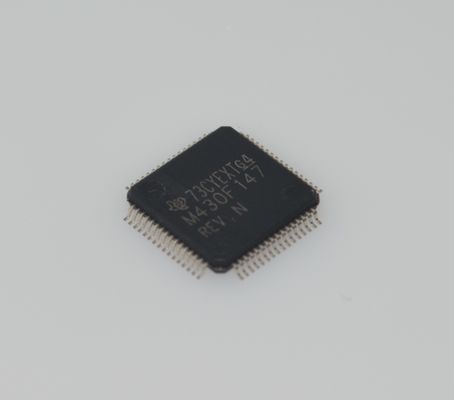 MSP430F147IPMR 16MHz अल्ट्रा-लो-पावर MCU जिसमें 32KB फ्लैश, 1KB RAM, 12-बिट ADC, 16-बिट टाइमर, UART/SPI/I2C, 1.8-3.6V ऑपरेशन और 64-पिन LQFP पैकेज है