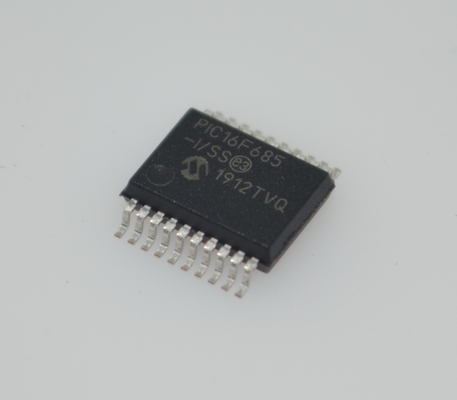PIC16F685-I/SS 8-बिट फ़्लैश MCU 20MHz स्पीड 3.5KB मेमोरी 256B EEPROM 12x10-बिट ADC 25 I/O पिन वाइड 2.0-5.5V रेंज इंडस्ट्रियल -40°C से +85°C SSOP-20 पैकेज एम्बेडेड कंट्रोल के लिए