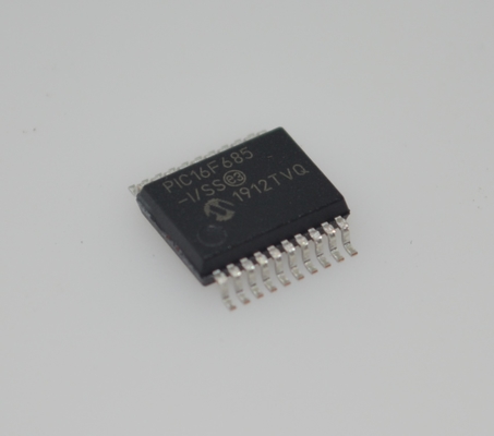 PIC16F685-I/SS 8-बिट फ़्लैश MCU 20MHz स्पीड 3.5KB मेमोरी 256B EEPROM 12x10-बिट ADC 25 I/O पिन वाइड 2.0-5.5V रेंज इंडस्ट्रियल -40°C से +85°C SSOP-20 पैकेज एम्बेडेड कंट्रोल के लिए