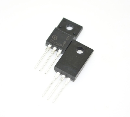 IPA60R360P7SXKSA1 600V CoolMOSTM 360mΩ RDS ((ऑन) 11A वर्तमान अल्ट्रा-लो स्विचिंग हानि उच्च दक्षता मजबूत ईएसडी सुरक्षा एसएमपीएस और औद्योगिक अनुप्रयोगों के लिए TO-220 पैकेज