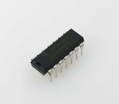 ADC0834CCN 8-बिट ADC 4-चैनल इनपुट 5V सप्लाई सीरियल I/O कम पावर 0°C से +70°C आसान MCU इंटरफ़ेस लागत प्रभावी समाधान