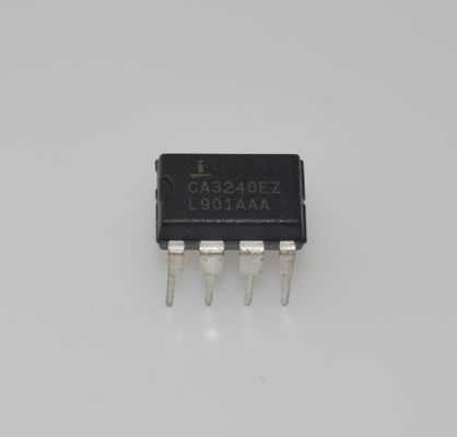 CA3240E 4.5MHz BIMOS ऑप एम्प (Op Amp) MOSFET इनपुट/BI-FET आउटपुट के साथ, 15kV ESD सुरक्षा, सिंगल या डुअल सप्लाई 5V से 16V तक, सटीक इंस्ट्रुमेंटेशन सर्किट के लिए कम इनपुट करंट