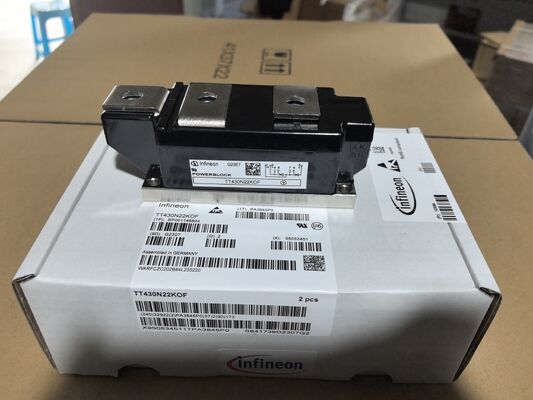 TT430N22KOFXPSA1 2200V 430A HiPak मॉड्यूल कम Vce ((sat) उच्च शॉर्ट सर्किट कठोरता कम स्विचिंग हानि कम प्रेरण उच्च शक्ति कनवर्टर और रेल कर्षण के लिए प्रेस-फिट प्रौद्योगिकी