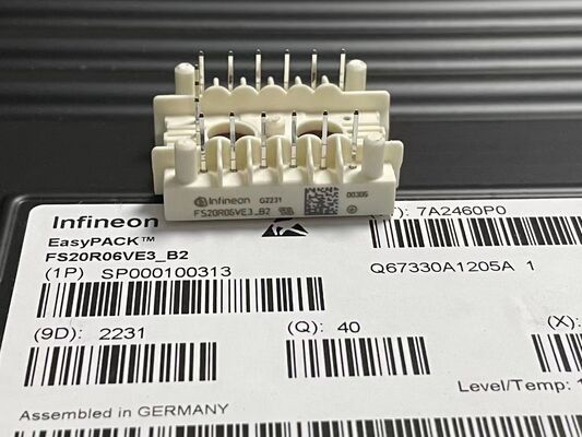 FS20R06VE3_B2 600V 20A IGBT मॉड्यूल ट्रेंचस्टॉप टेक्नोलॉजी कम VCEsat फास्ट स्विचिंग एकीकृत एनटीसी प्रेसफिट संपर्क उच्च शक्ति घनत्व ECONOIM-3 ड्राइव के लिए