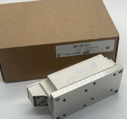 SKKH570/18E 1800V 570A थाइरिस्टोर-डायोड मॉड्यूल डुअल सीरीज एम्पलीफायिंग गेट लो वीएफ 1.44V, 19kA सर्ज अलएन सिरेमिक बेस प्रेशर संपर्क सॉफ्ट स्टार्टर्स के लिए यूएल प्रमाणित