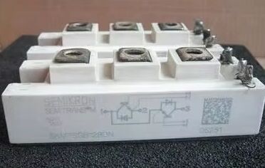 SKM75GB128DN 1200V, 75A डुअल IGBT मॉड्यूल कम VCE ((sat) 1.9V फास्ट स्विचिंग इंटीग्रेटेड डायोड 10μs SC क्षमता SEMITOP2 पैकेज प्रेस-फिट पिन UL ड्राइव और इन्वर्टर के लिए प्रमाणित