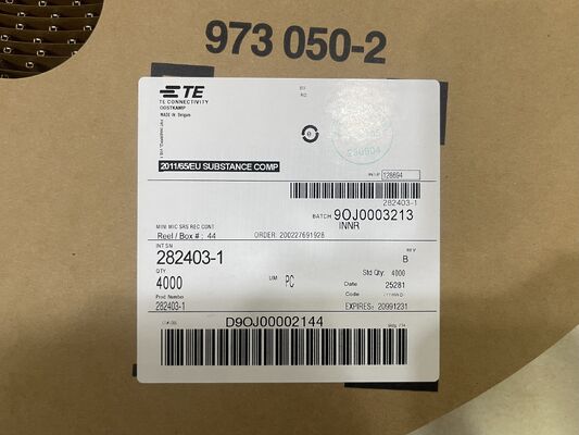 282403-1 8 पोजीशन 2.5mm पिच वायर-टू-बोर्ड रिसेप्टेकल क्रिम्प हाउसिंग फ्रिक्शन लॉक पोलराइज्ड UL 94V-0 4.5A रेटिंग पैनल माउंट इंडस्ट्रियल और ऑटोमोटिव के लिए