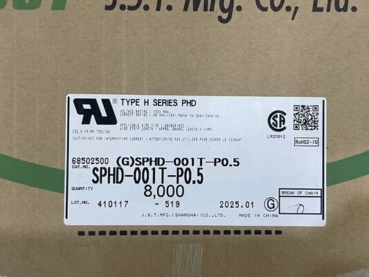 SPHD-001T-P0.5 कॉम्पैक्ट हाई-रिटेंशन लो-इन्सर्शन वाइब्रेशन-रेसिस्टेंट ईज़ी क्रिम्प 26-28 AWG टाइट इलेक्ट्रॉनिक्स के लिए आदर्श