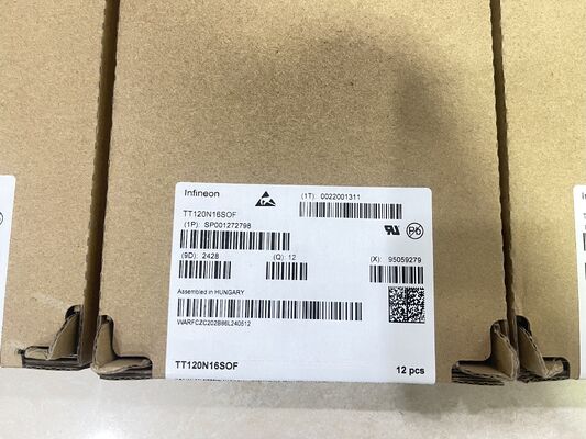 TT120N16SOFHPSA1 एससीआर मॉड्यूल 1600V वीडीआरएम 120A Itav दबाव संपर्क बिजली नियंत्रण के लिए औद्योगिक ग्रेड उच्च झंझट कम हानि