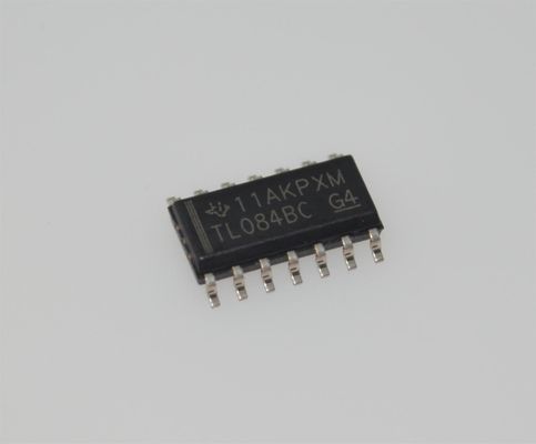 TL084BCDR क्वाड जेएफईटी-इनपुट ऑप एम्पलीफायर 4MHz बैंडविड्थ 13V/μs स्लीव दर ±18V आपूर्ति 3pA इनपुट बायस SOIC-14 -40°C से +125°C